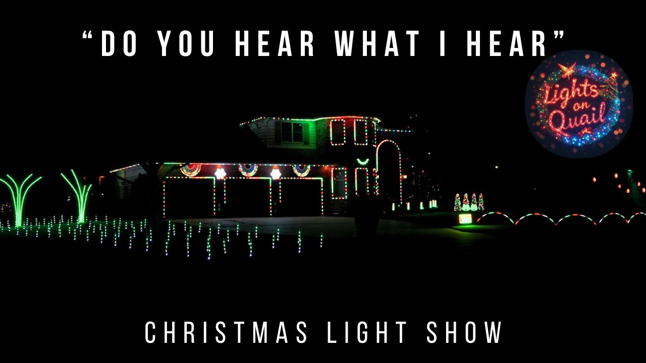 The Lights on Quail display performing Do You Hear What I Hear